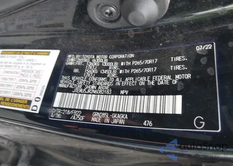 2022 Toyota 4Runner Sr5 z USA, uszkodzony, nr VIN JTEMU5JR2N6082183